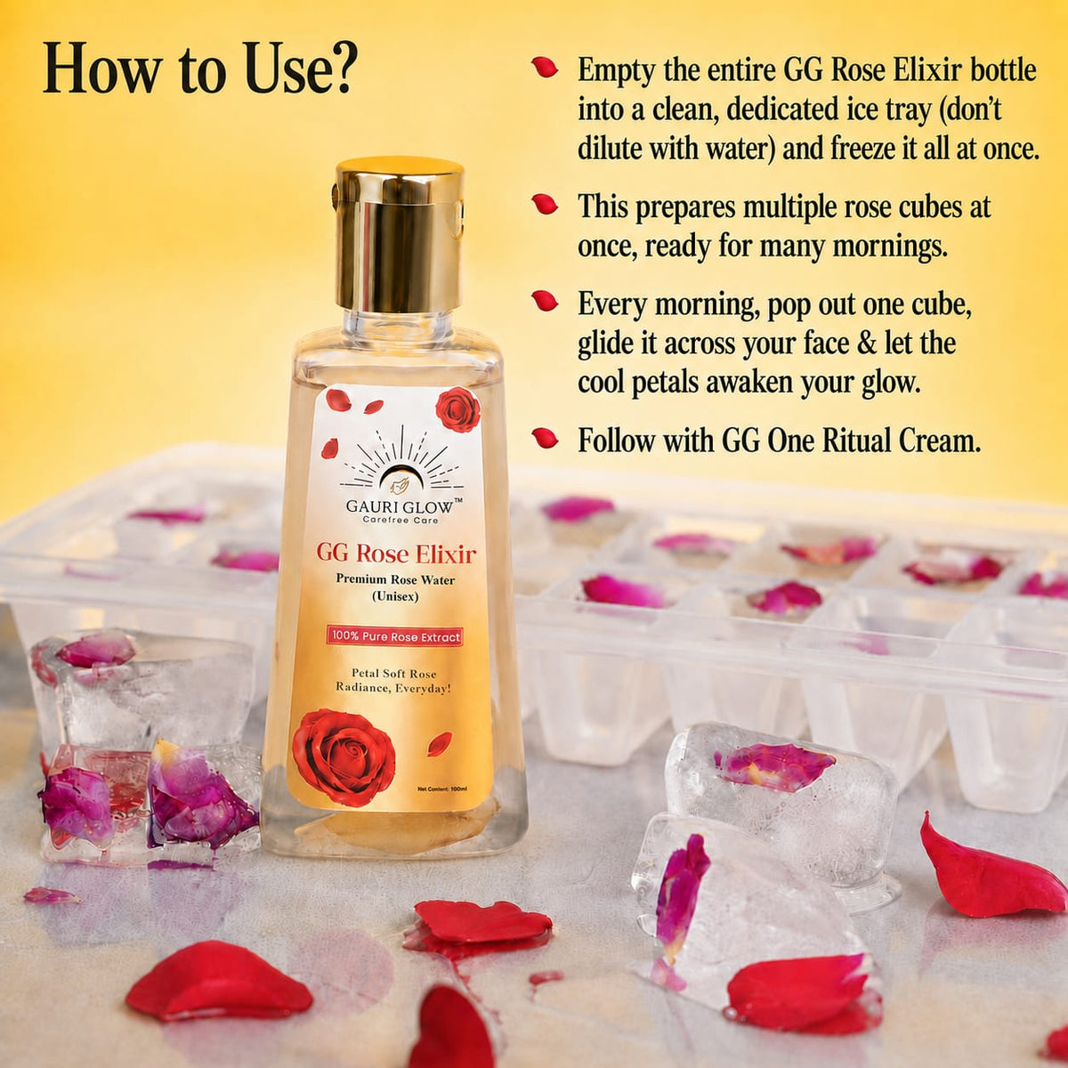GG Glow Cream & Rose Ice - Gauri Glow