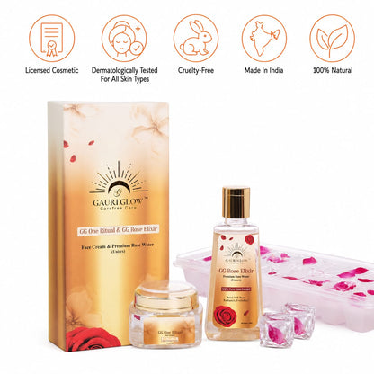 GG Glow Cream & Rose Ice - Gauri Glow